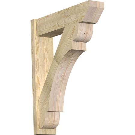 Ekena Millwork Olympic Slat Rough Sawn Outlooker, Douglas Fir, 8"W x 32"D x 40"H OUT08X32X40OLY06RDF